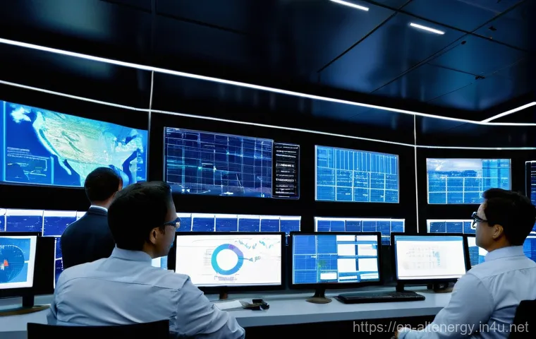 대체에너지 시장 성장 전망 - **Prompt:** A state-of-the-art, futuristic energy research facility bathed in the soft glow of twili...