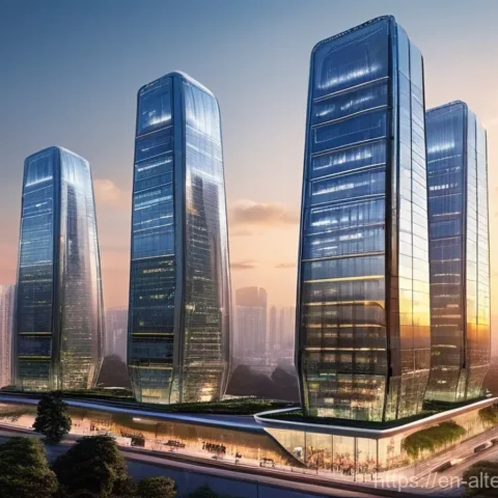 지속 가능한 에너지 - **Prompt 1: Urban Integrated Solar Architecture**
    A futuristic urban cityscape at dawn, with tow...