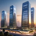 지속 가능한 에너지 - **Prompt 1: Urban Integrated Solar Architecture**
    A futuristic urban cityscape at dawn, with tow...