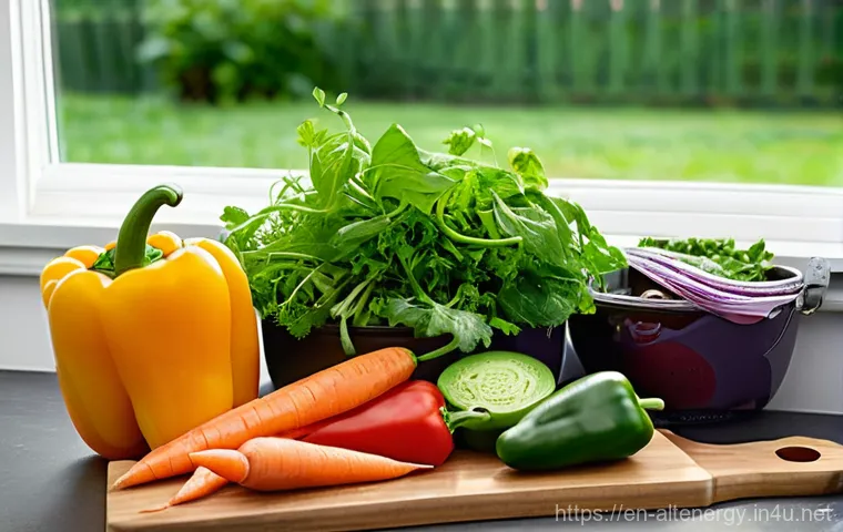 탄소 배출 감소 - **Prompt: Energy Efficiency at Home**
    "A warm, inviting, and detailed interior photograph of a m...